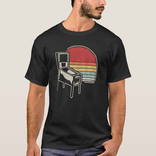 Camiseta Nostalgi do gabinete da máquina de jogos de retror (Frente)