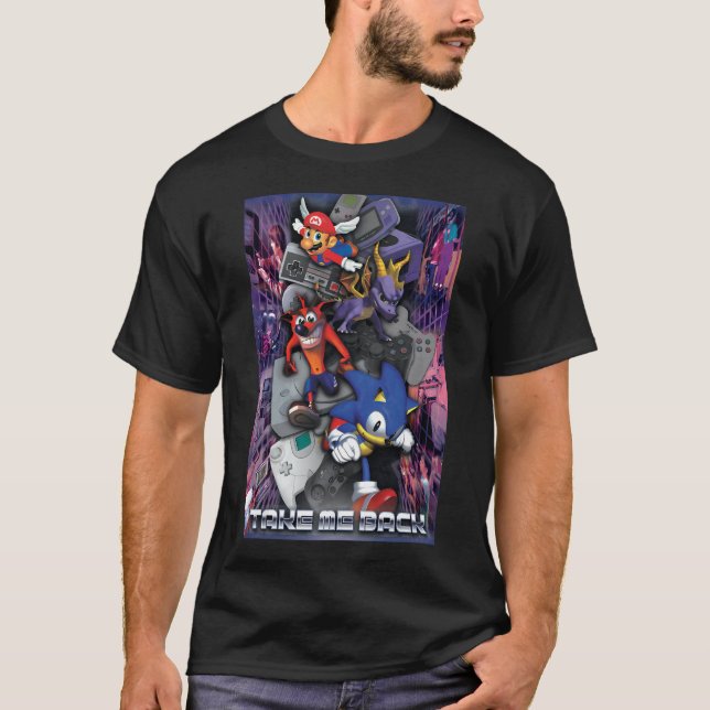 Camiseta nostalgia de videogames dos anos 90 (Frente)