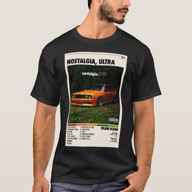 Camiseta Nostalgia Ultra Tracklist S Album - Cobrir de álbu (Frente)