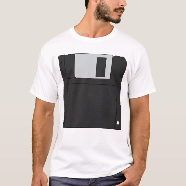 Camiseta Nostalgic 3½ inch Diskette Retro Floppy Disk (Frente)