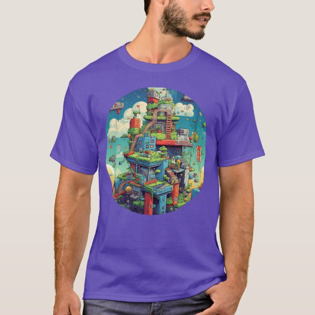 Camiseta Nostalgic Gaming Delight Relive Pielated Adventu f (Frente)