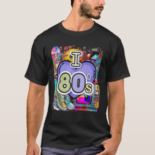 Camiseta Nostalgic I Love the 80 s Retro Trip Down Memory L