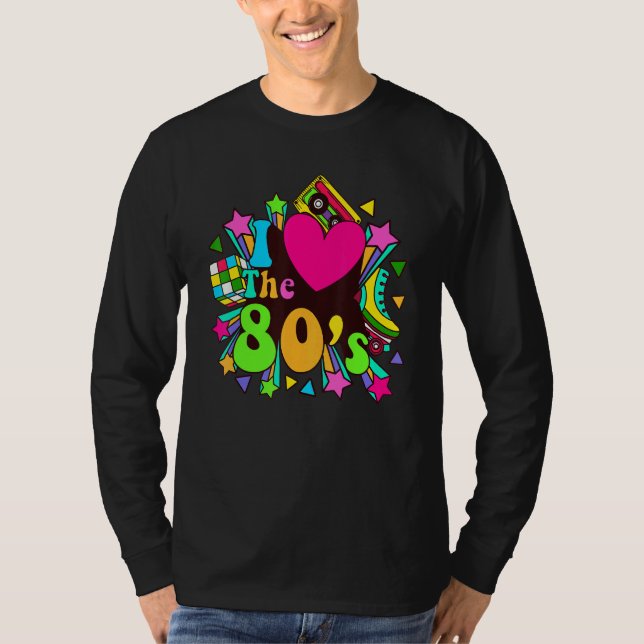 Camiseta Nostalgic I Love the 80's Trip Down Memory Lane 80 (Frente)