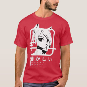 Camiseta Nostálgico de Animação Japonês do Techwear