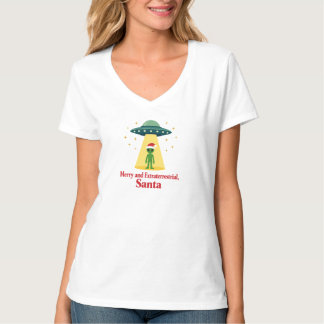 Camiseta Nostálgico Sci Fi Alien Natal OVNI Para Fãs do Pap