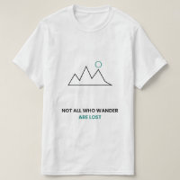 Camiseta Not All Who Wander Are Lost Montanha
