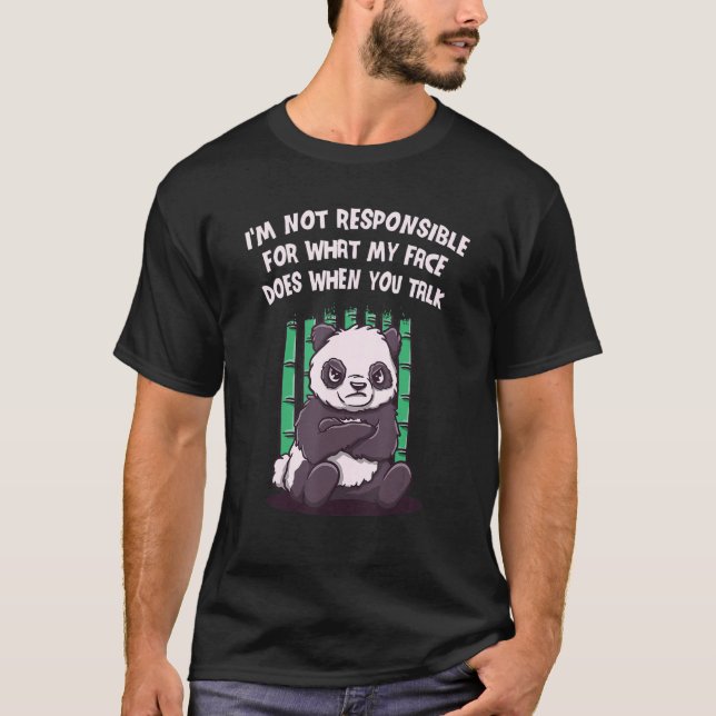 Camiseta Not Responsible What My Face Does When You Talk Sa (Frente)