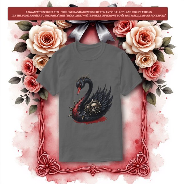 Camiseta Not Your Average Swan – Spikes, Skulls & Sass.  (Criador carregado)