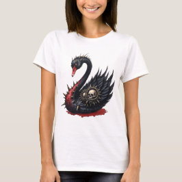 Camiseta Not Your Average Swan – Spikes, Skulls & Sass.