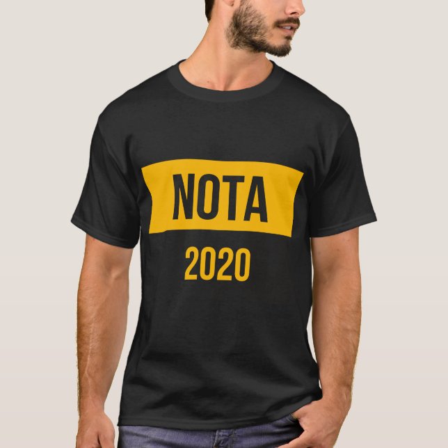 Camiseta NOTA 2020 - Nenhuns do t-shirt acima (Frente)