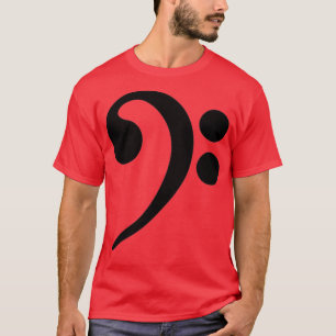 Camiseta Nota de Música do Bass Clef 