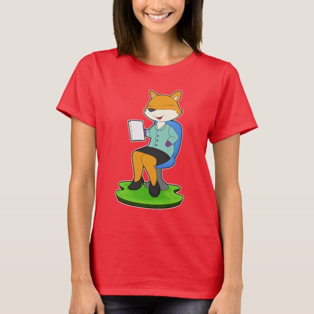 Camiseta Nota de Secretária de Raposa (Frente)