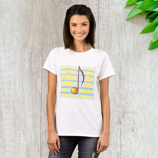 Camiseta Nota Musical do solteiro (Criador carregado)