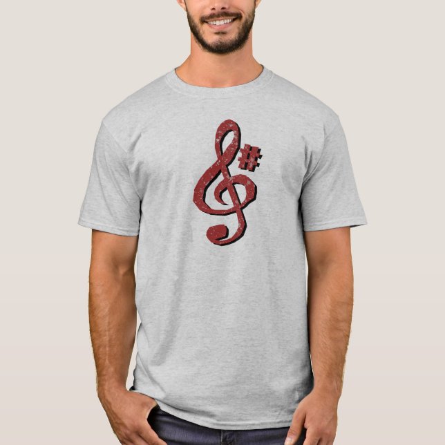 Camiseta Nota Musical G Sustenido (Frente)
