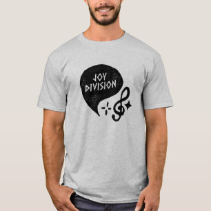 CAMISETA NOTA MUSICAL MERCADORIA DA BANDA JOY DIVISION
