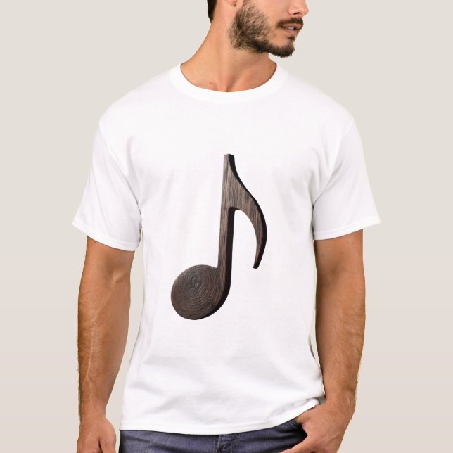 Camiseta Nota musical - oito notas (Frente)