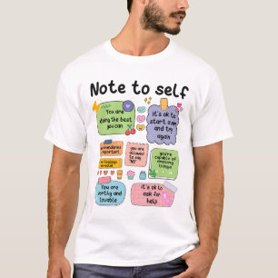 Camiseta Nota Para O Psicólogo Da Faculdade De Saúde Autome