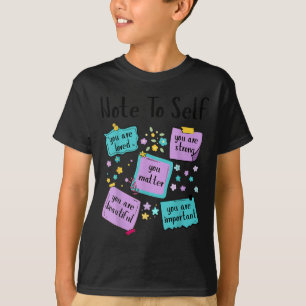 Camiseta Nota Para Si Mesmo Prevenção ao Suicídio Conscient