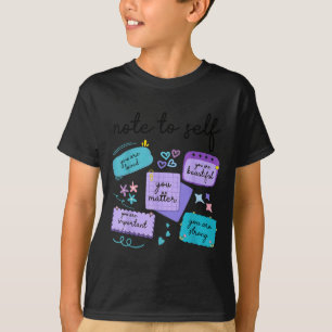 Camiseta Nota Para Si Mesmo Prevenção do Suicídio Conscient