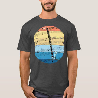 Camiseta Notação musical Clarinet Clarinetista Woodwind
