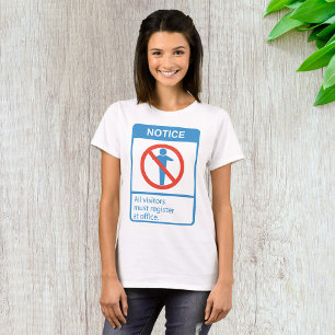 Camiseta Notar Todos os Visitantes