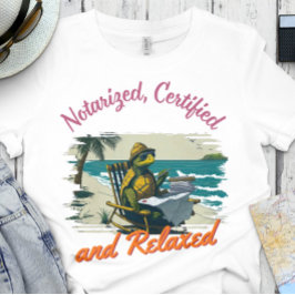 Camiseta Notário Engraçado | Escritório - Notarizado e rela