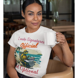 Camiseta Notário Engraçado | Gabinete - Torno as assinatura