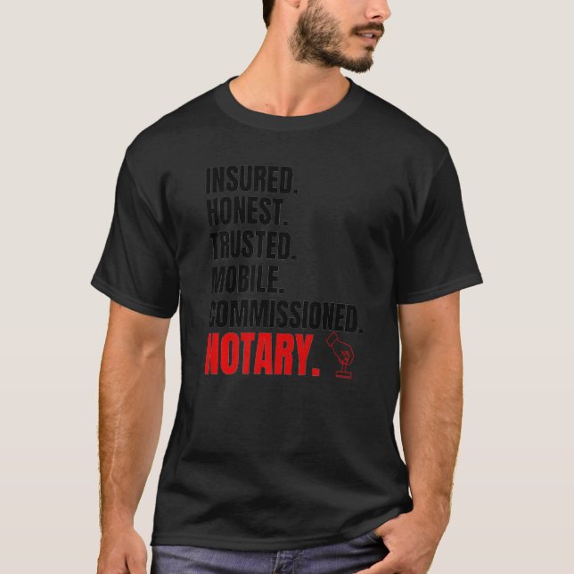 Camiseta Notary Signal Agent Notary Public Notarize Notari (Frente)