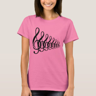 Camiseta notas da música