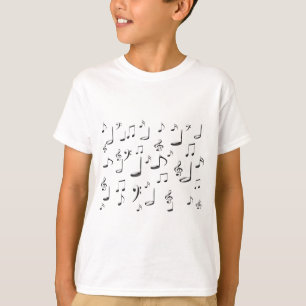 CAMISETA NOTAS DA MÚSICA