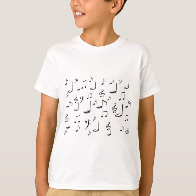 CAMISETA NOTAS DA MÚSICA (Frente)