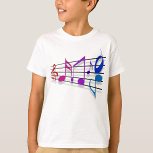 Camiseta Notas da música
