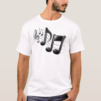CAMISETA NOTAS DA MÚSICA