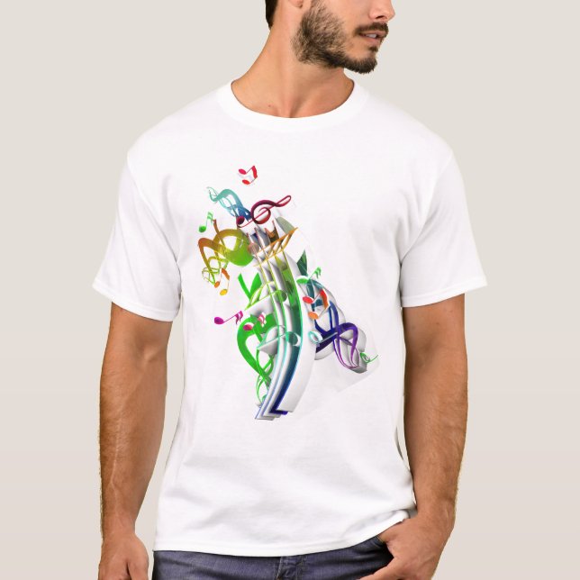 Camiseta Notas da música (Frente)