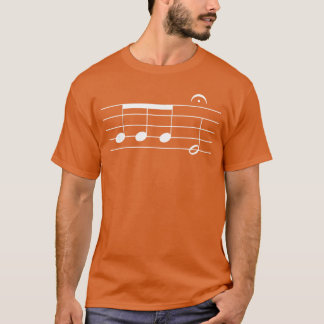 Camiseta Notas da Sinfonia Nº 5 de Beethoven Música Clássic
