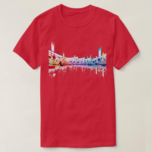 Camiseta Notas de Música (Frente do Design)