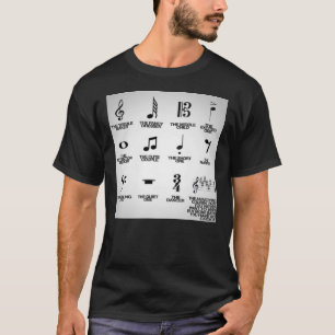Camiseta Notas de música com seus apelidos engraçados
