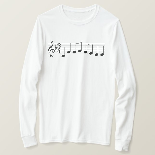 Camiseta Notas de Música Desejamos a você um Feliz Natal (Frente do Design)