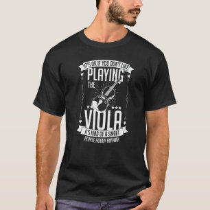Camiseta Notas de Música para Viola Iniciante