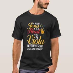 Camiseta Notas de Música para Viola Iniciante