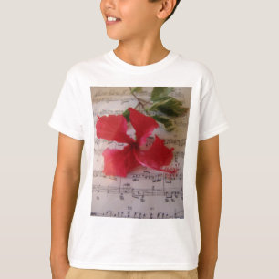 Camiseta Notas florais