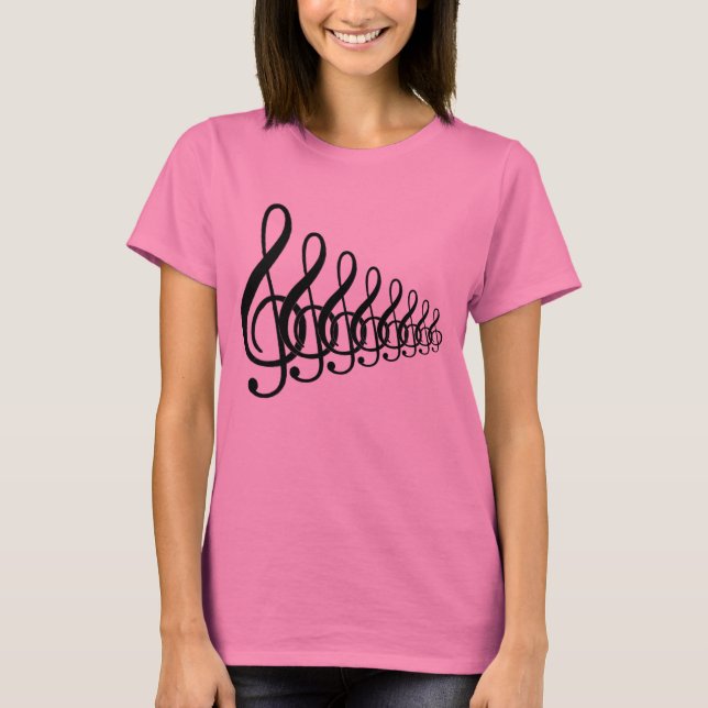 Camiseta notas musicais (Frente)