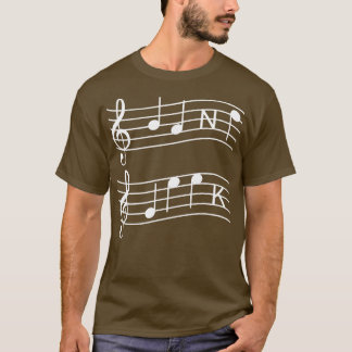 Camiseta Notas Musicais