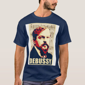 Camiseta Notas musicais de Claude Debussy 1