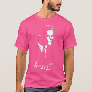 Camiseta Notas musicais de Dmitri Shostakovich DSCH