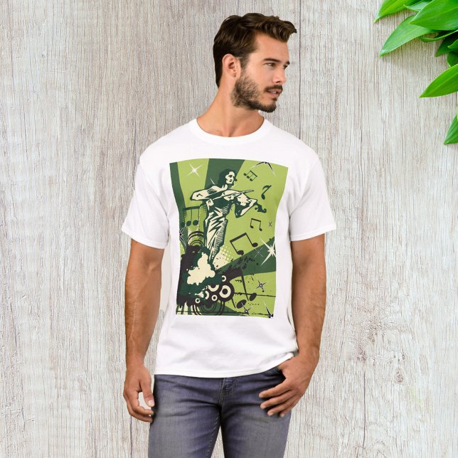 Camiseta Notas Musicais do Violin Player (Criador carregado)
