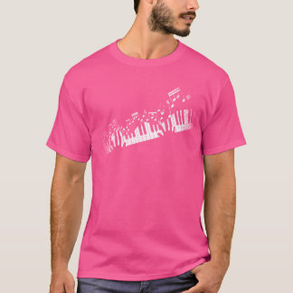 Camiseta Notas Musicais Instrumento Musical Presente para P
