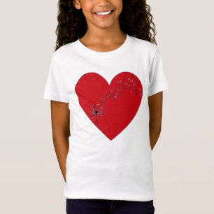 Camiseta Notas musicais no coração, T-Shirt