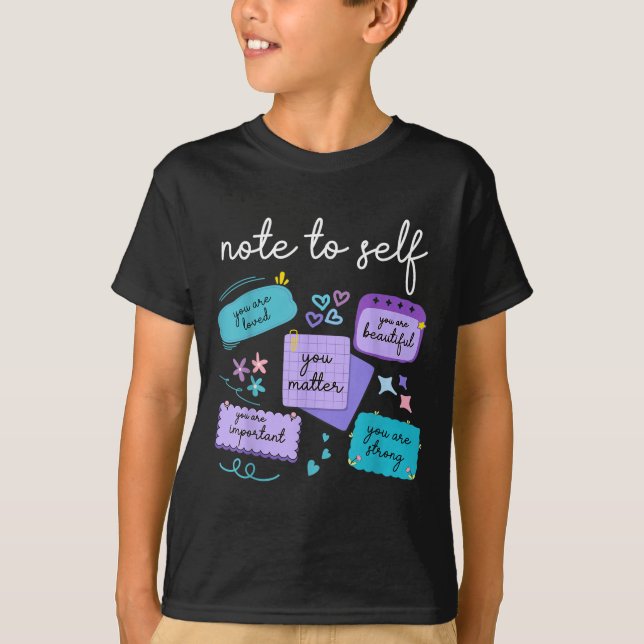Camiseta Note To Self You Suicide Prevention Awareness  (Frente)