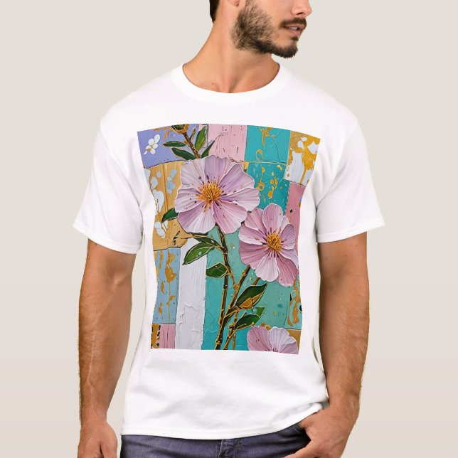 Camiseta Notebook Floral Delight (Frente)